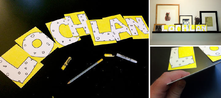 Kids Name Art: Quick & Easy DIY Ideas