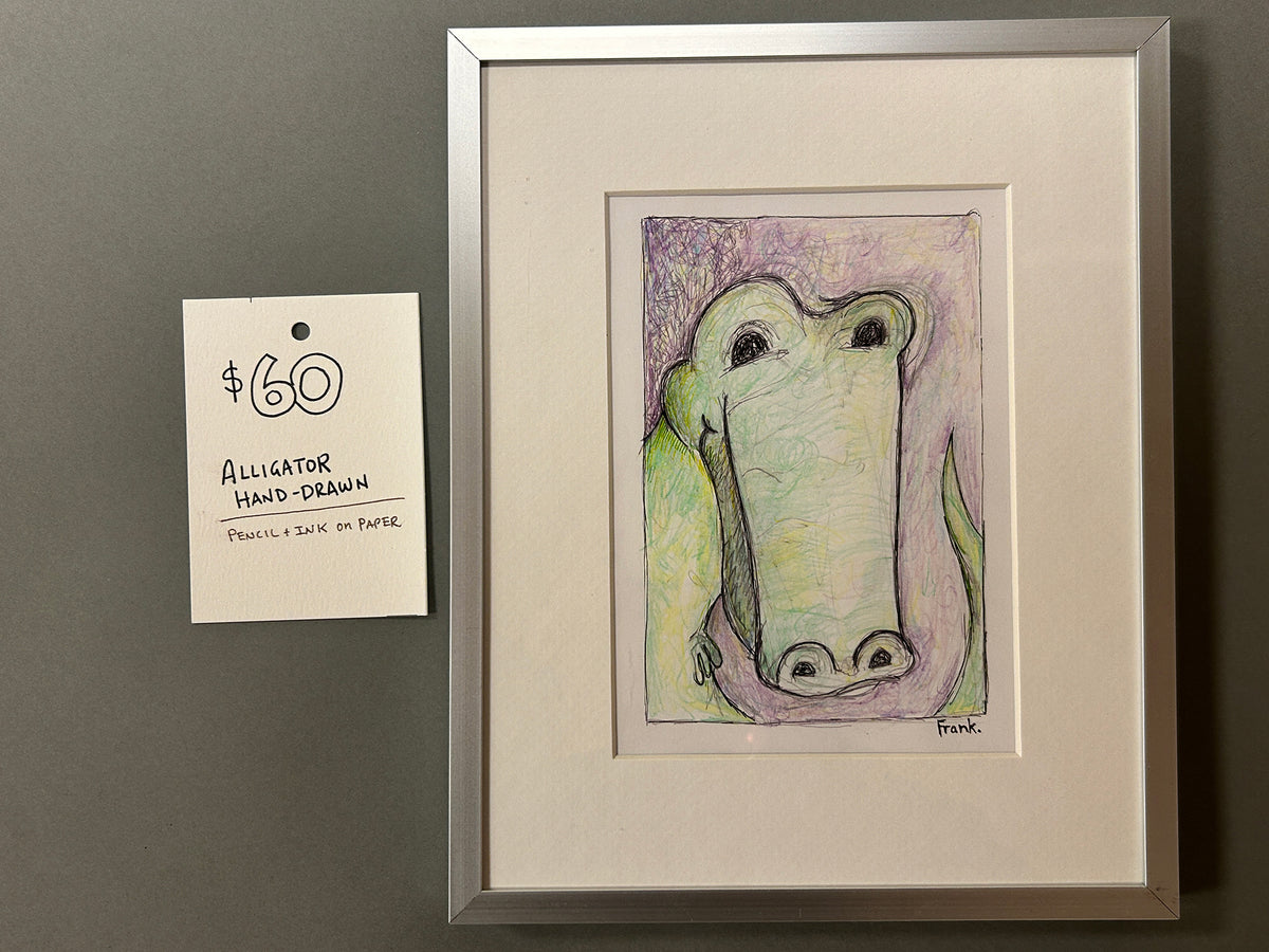 Alligator Hand Drawn