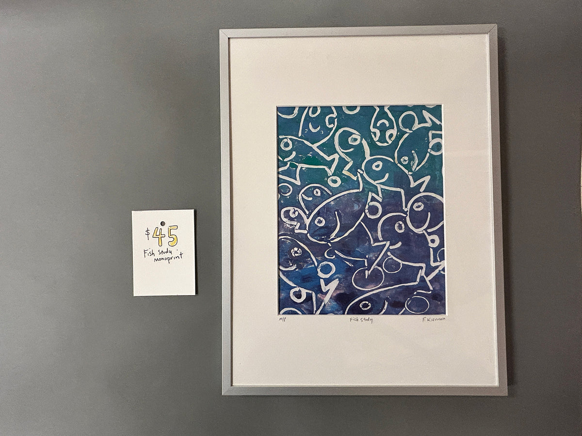 Fish Study Monoprint
