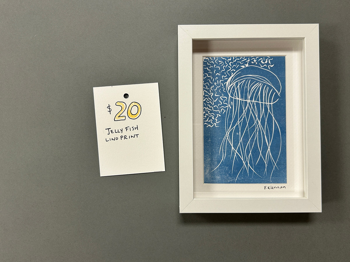 Jellyfish Linoprint
