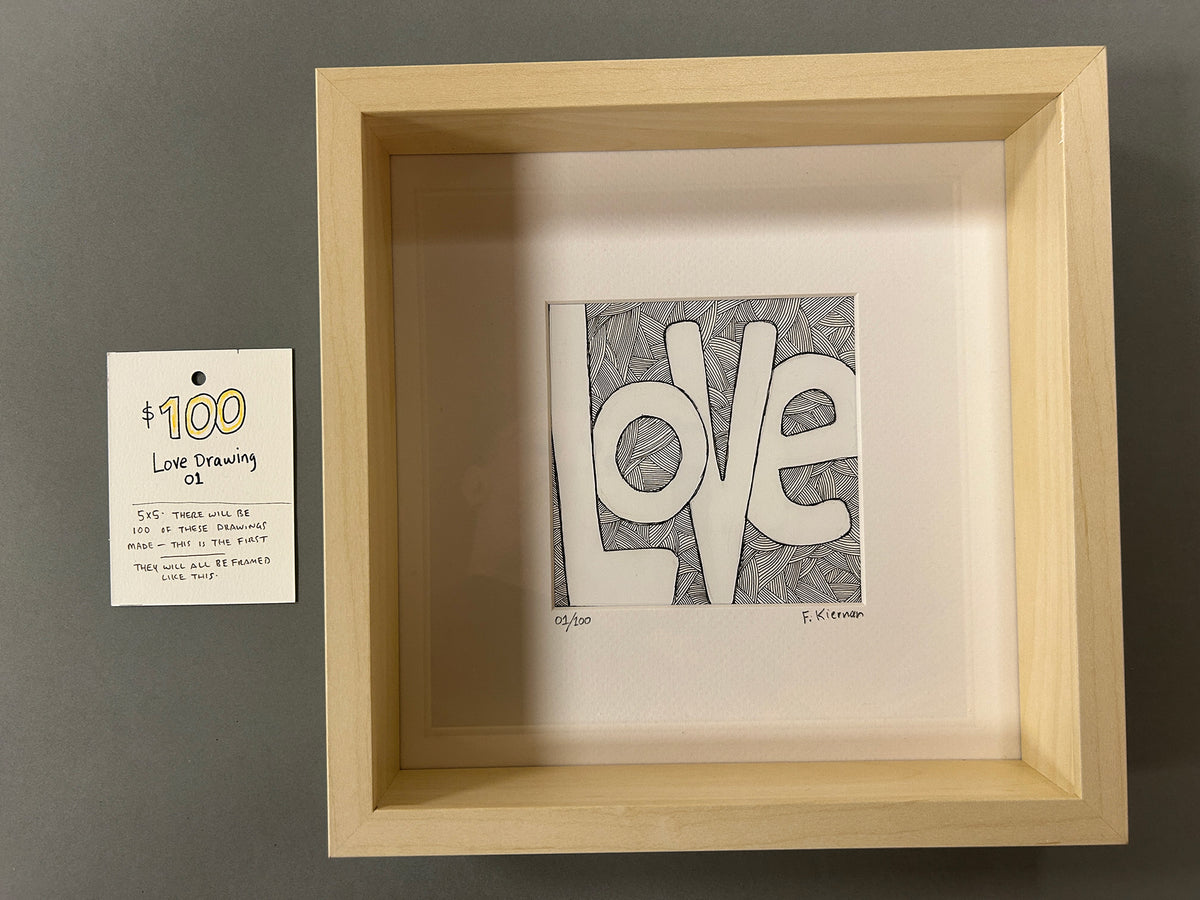 “Love” 01 of 100 Drawing