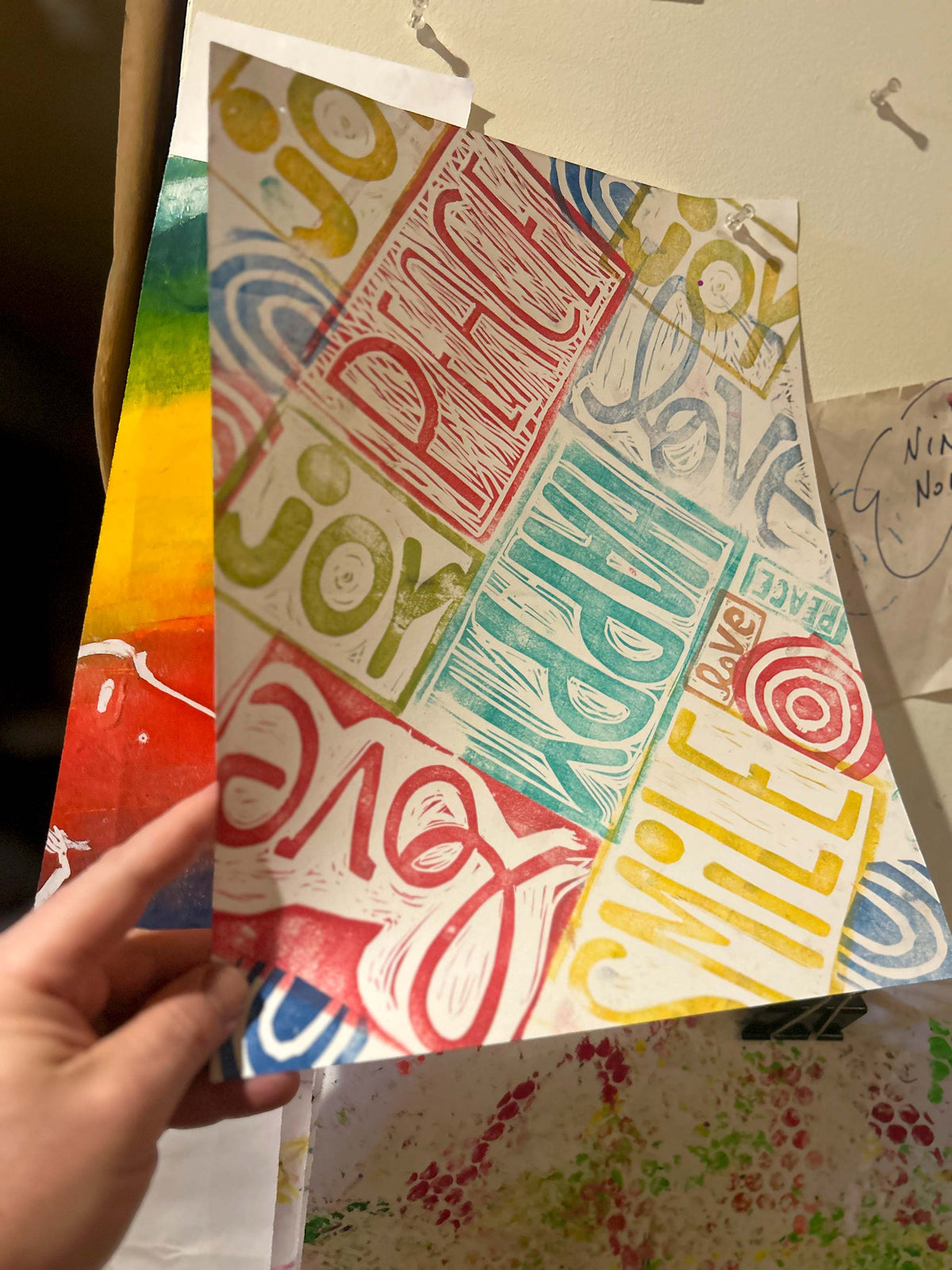 “Peace-Happy-Joy” Multi-print