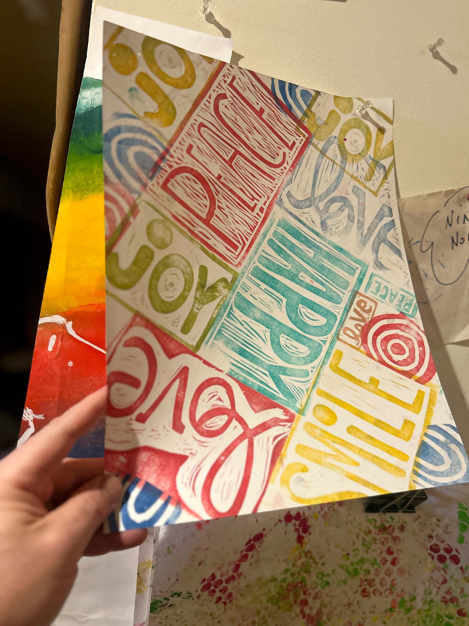 “Peace-Happy-Joy” Multi-print