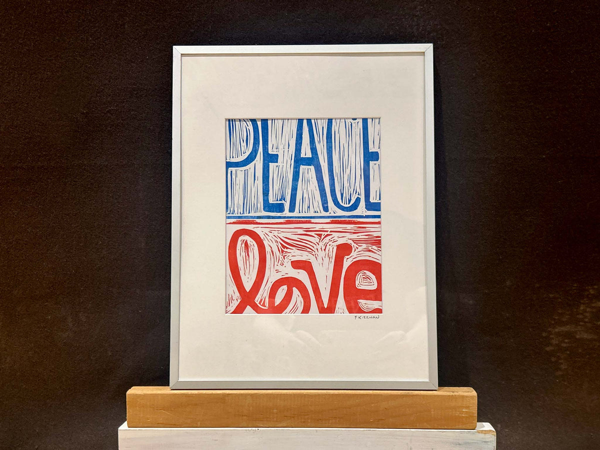 “Peace-Love” Monoprint