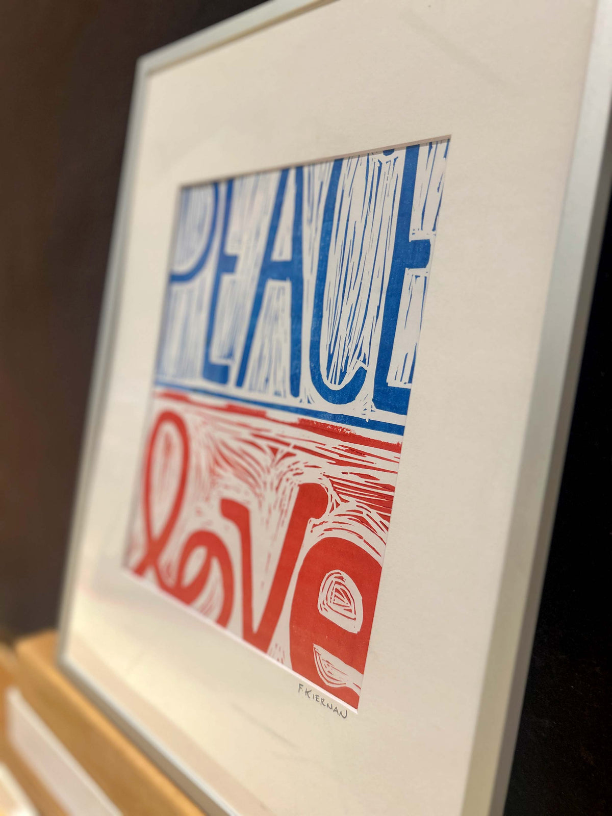 “Peace-Love” Monoprint