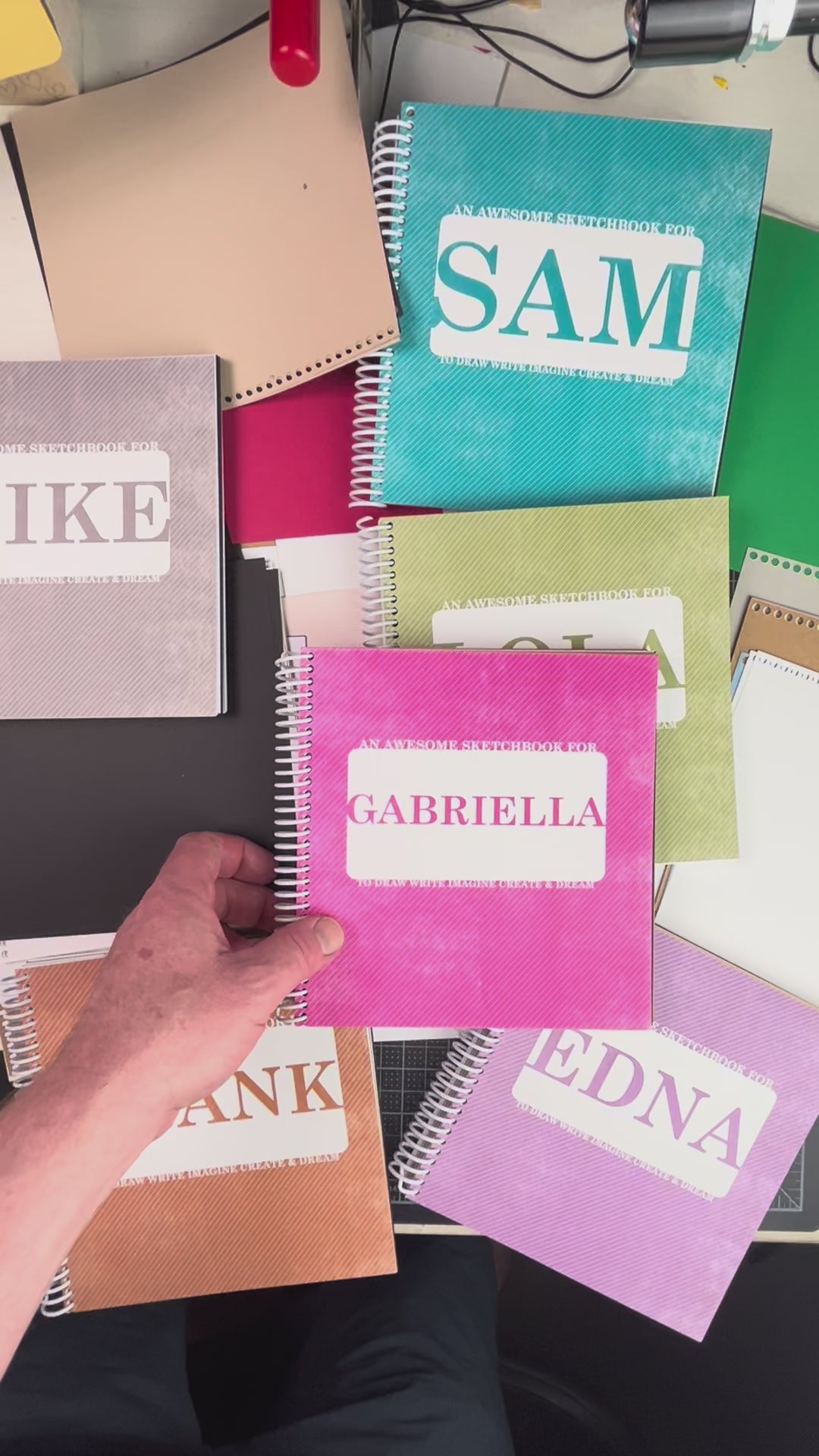 Back to School Custom Sketchbook