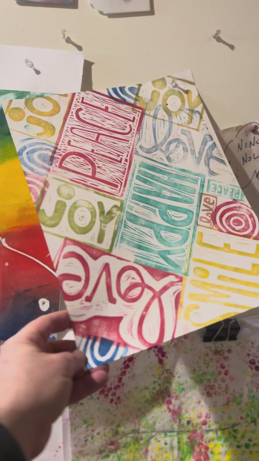 “Peace-Happy-Joy” Multi-print