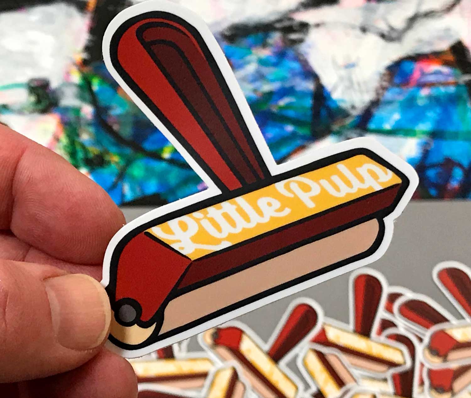 Little Pulp Roller Sticker