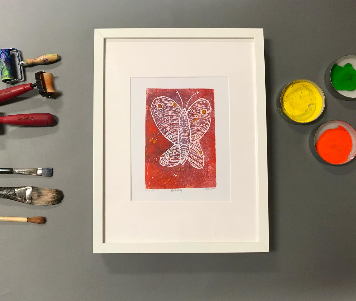 Butterfly monprint