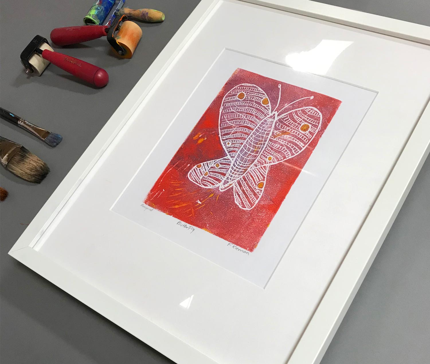 Butterfly monprint