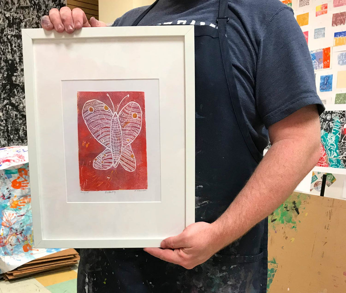 Butterfly monprint