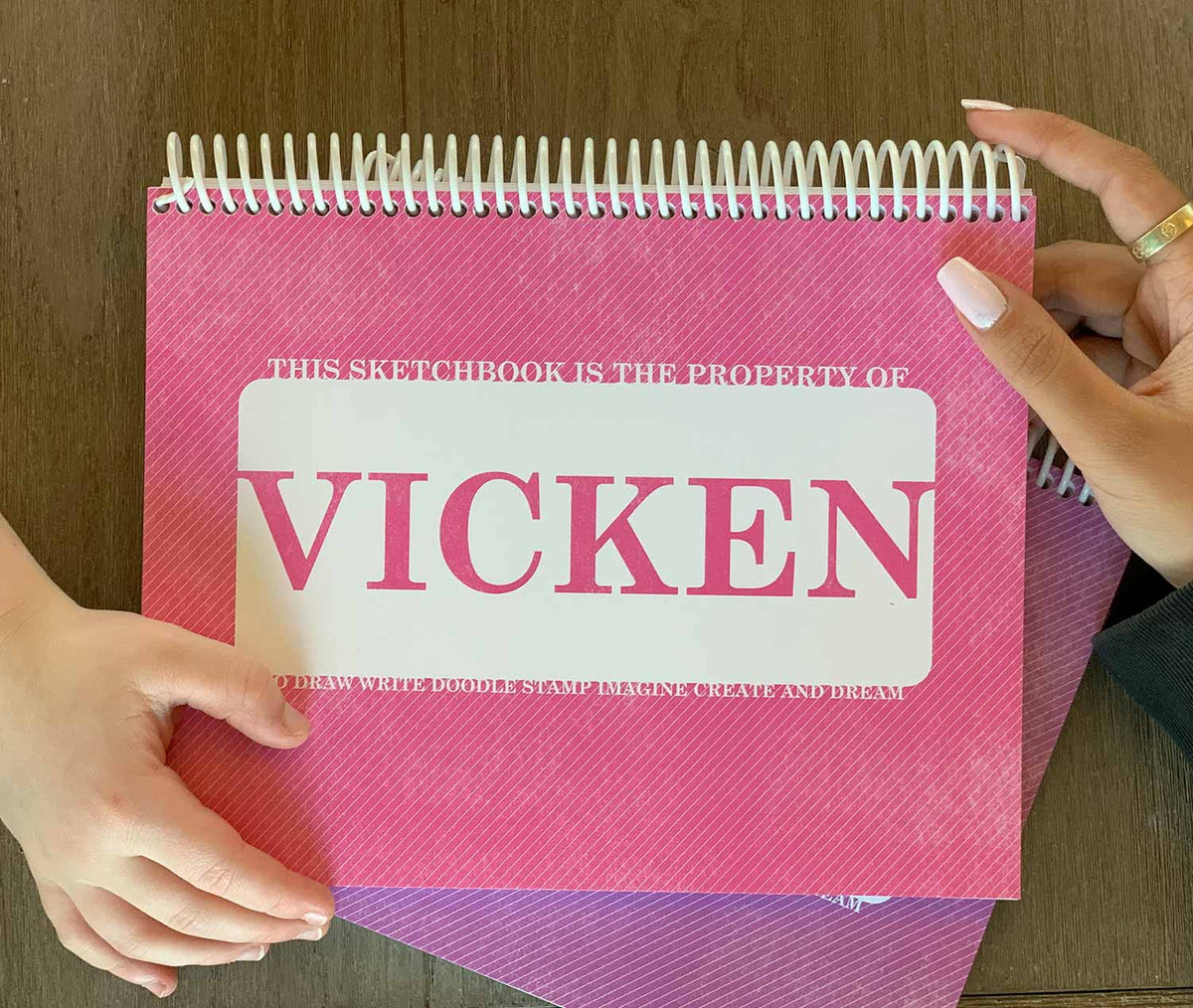 Pink (Customized) &lt;small&gt;9.5&quot; x 7.5&quot;&lt;/small&gt;