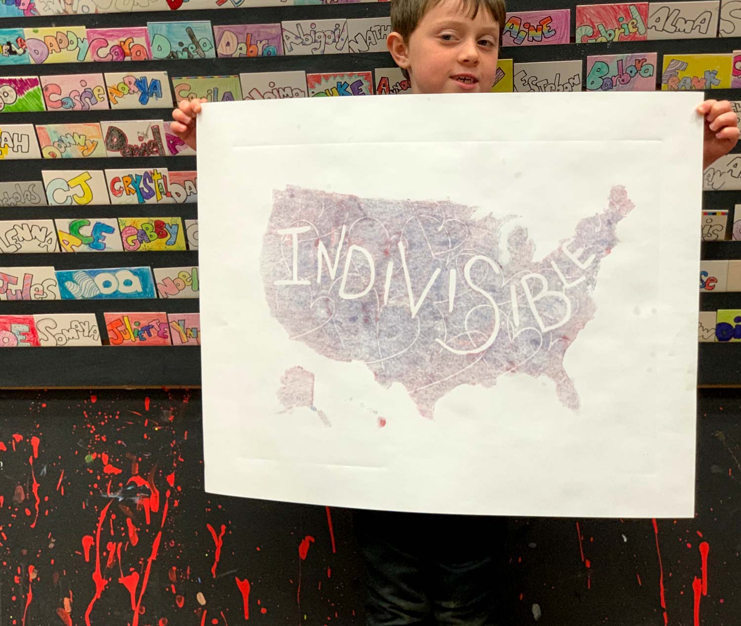 “Indivisible” Monoprint