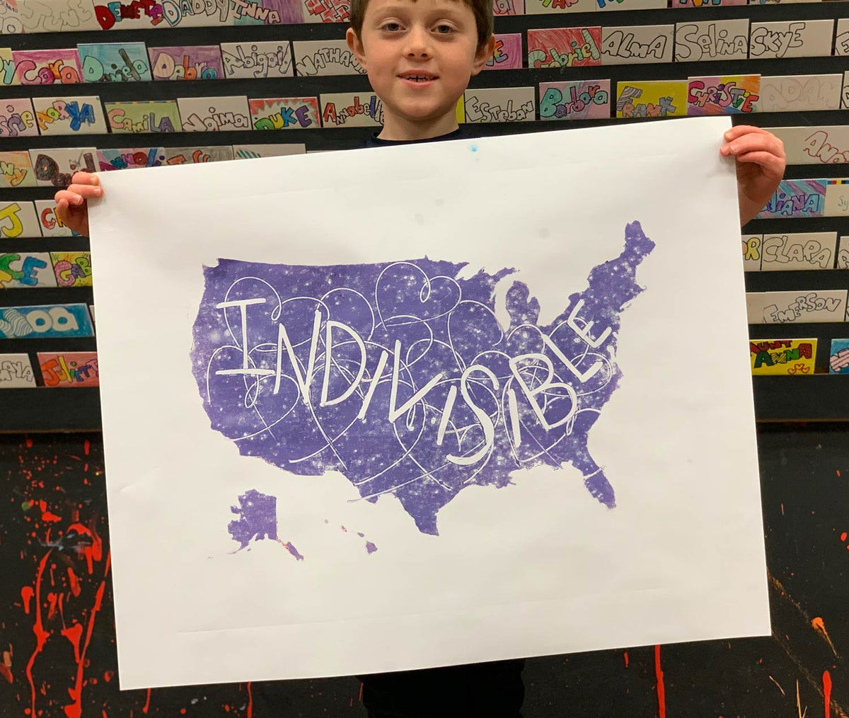 “Indivisible” Monoprint