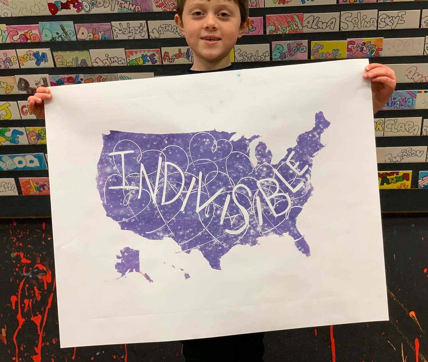 “Indivisible” Monoprint