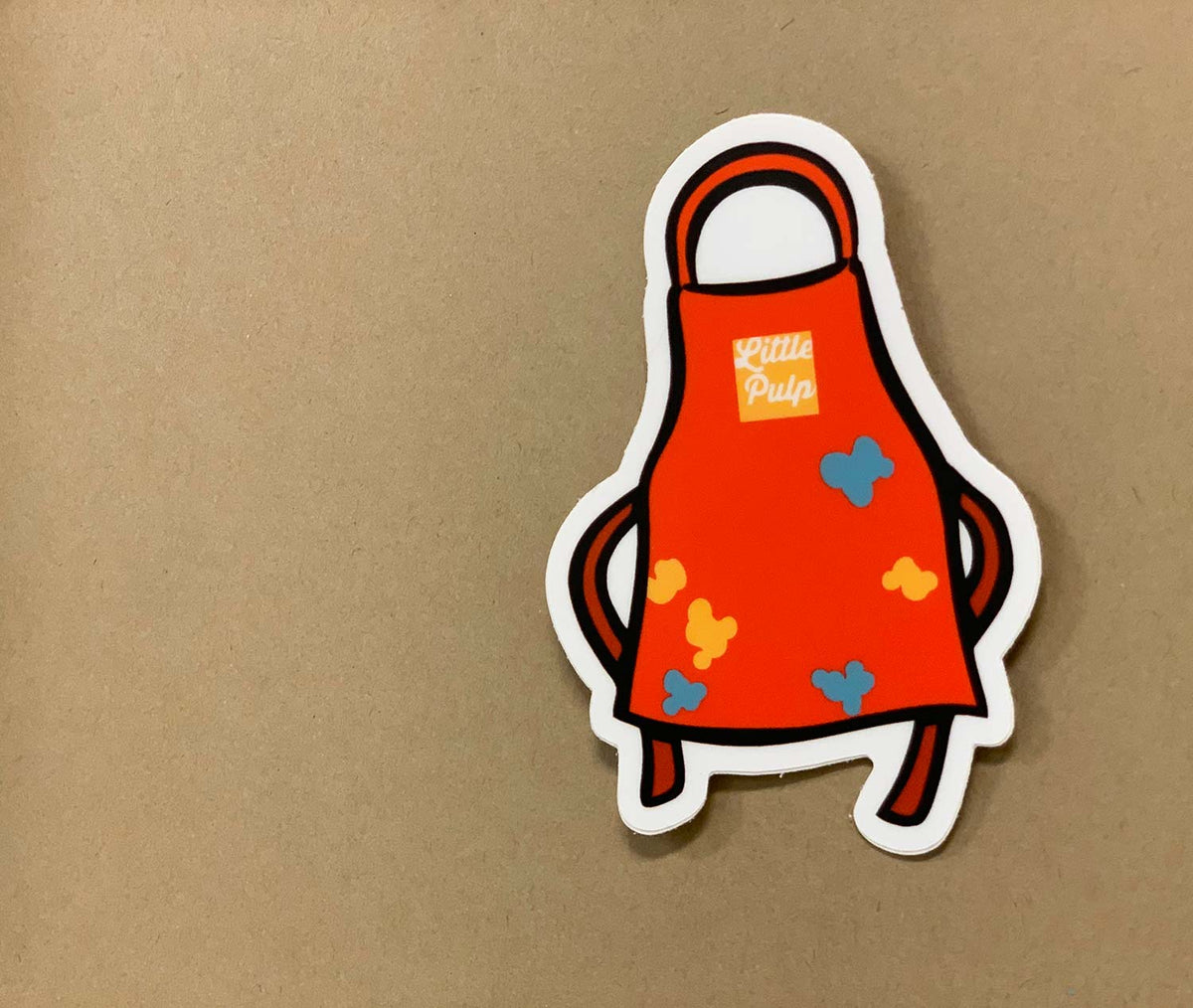 Little Pulp Red Apron Sticker