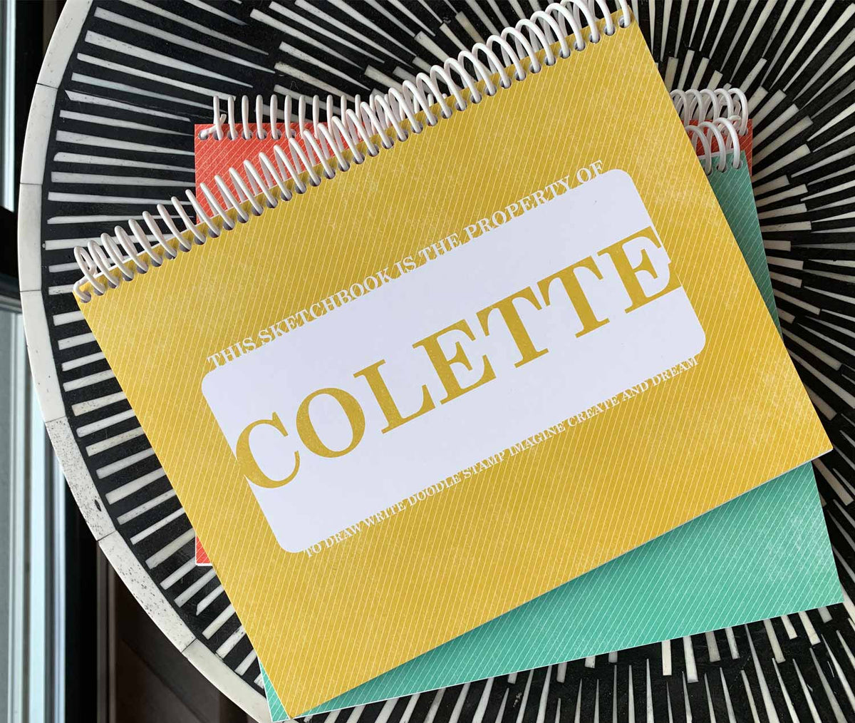 Yellow Sketchbook (Customized) 9.5&quot; x 7.5&quot;