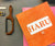 Extra-Large Personalized Sketchbook in Orange