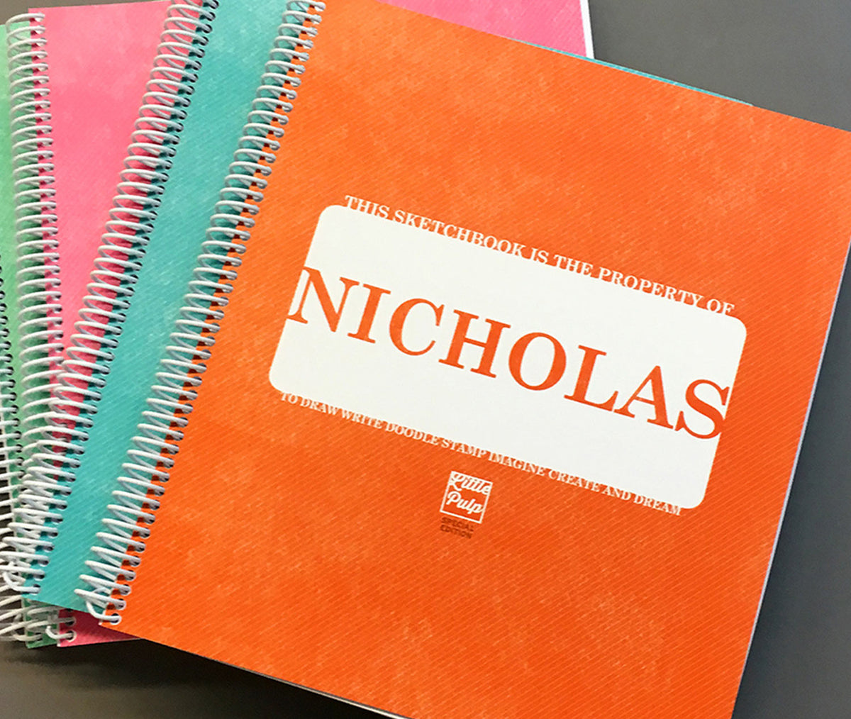  Personalized Sketchbook for Kids, Personalized