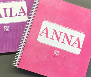 Extra-Large Personalized Sketchbook in Pink
