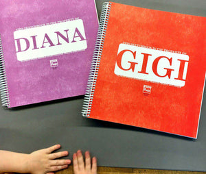 Extra-Large Personalized Sketchbook in Red