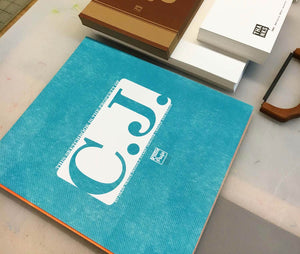 Extra-Large Personalized Sketchbook in Turquoise