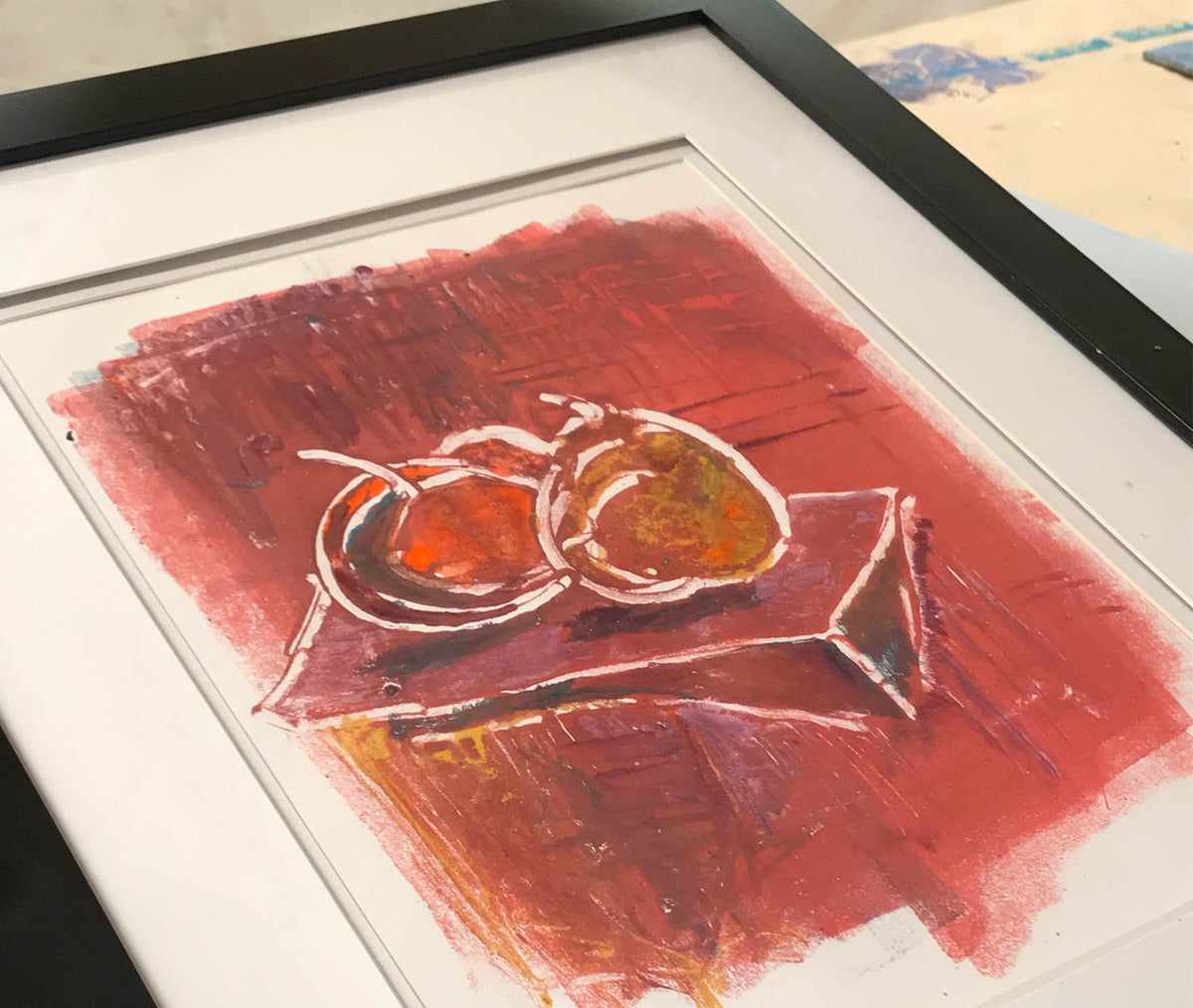 Framed “Still Life” monoprint